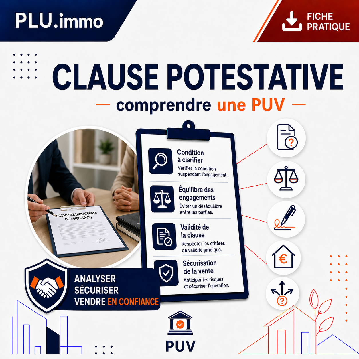 Fiche technique PLU.immo : Clause potestative — comprendre une PUV